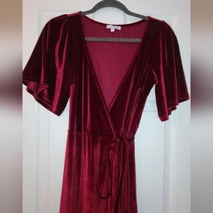 Baltic born wrap velvet dress Xs